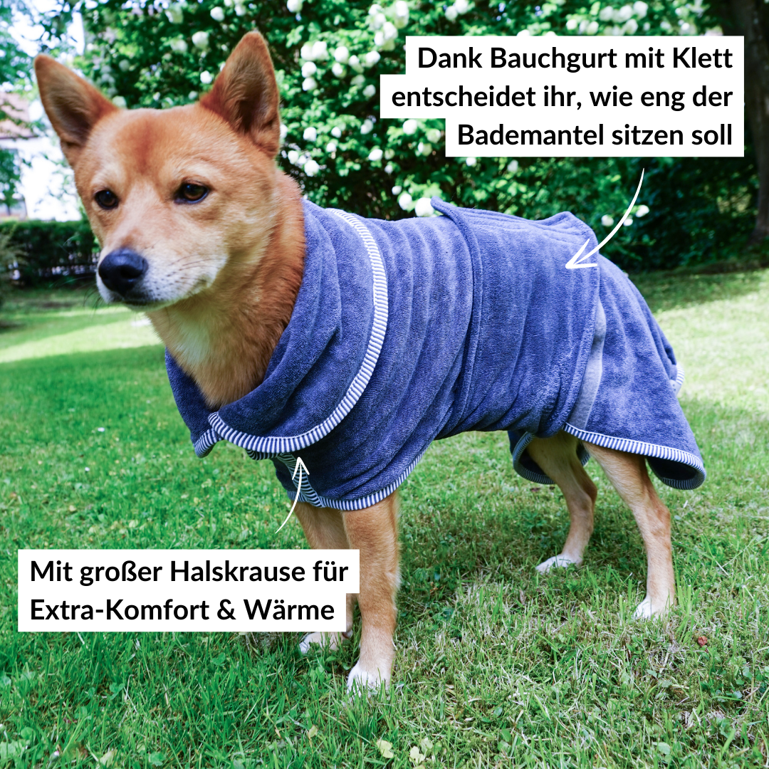 hunde bademantel